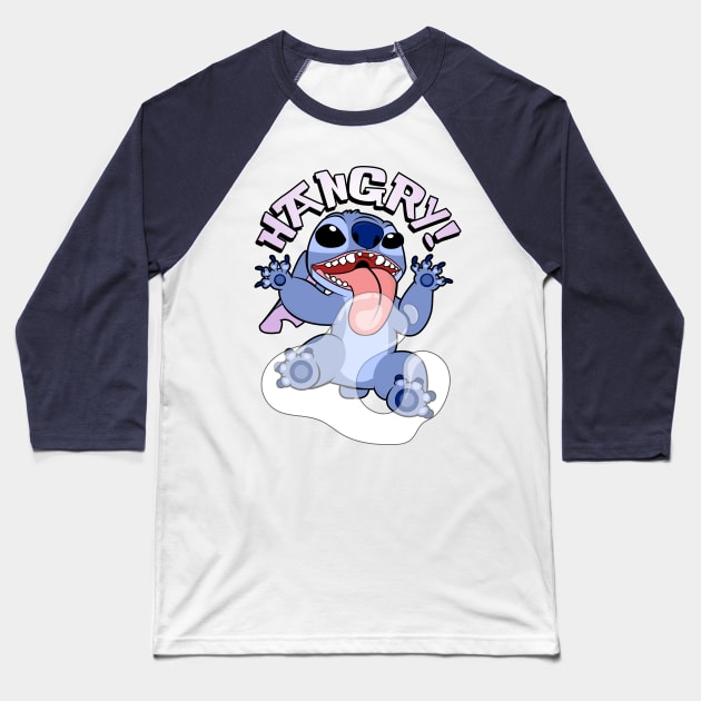 Hangry Stitch Baseball T-Shirt by VirGigiBurns